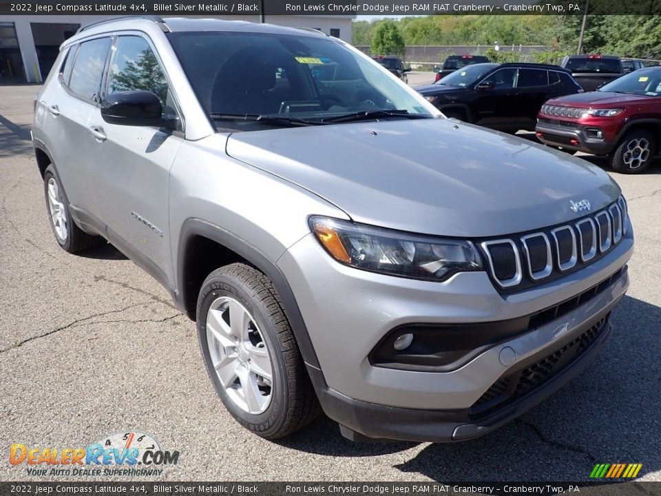 2022 Jeep Compass Latitude 4x4 Billet Silver Metallic / Black Photo #7