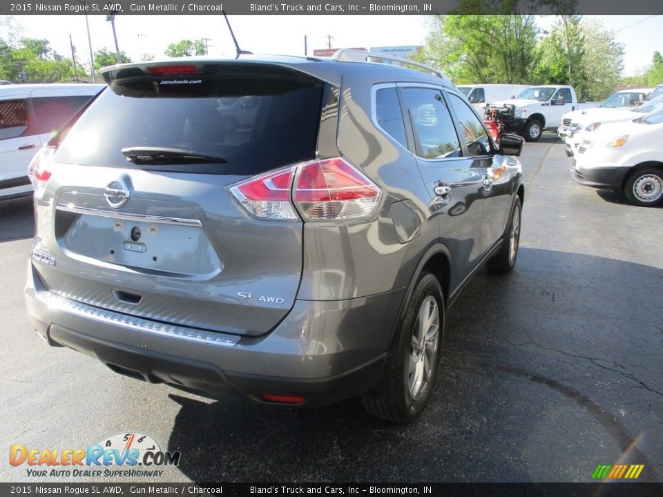 2015 Nissan Rogue SL AWD Gun Metallic / Charcoal Photo #6