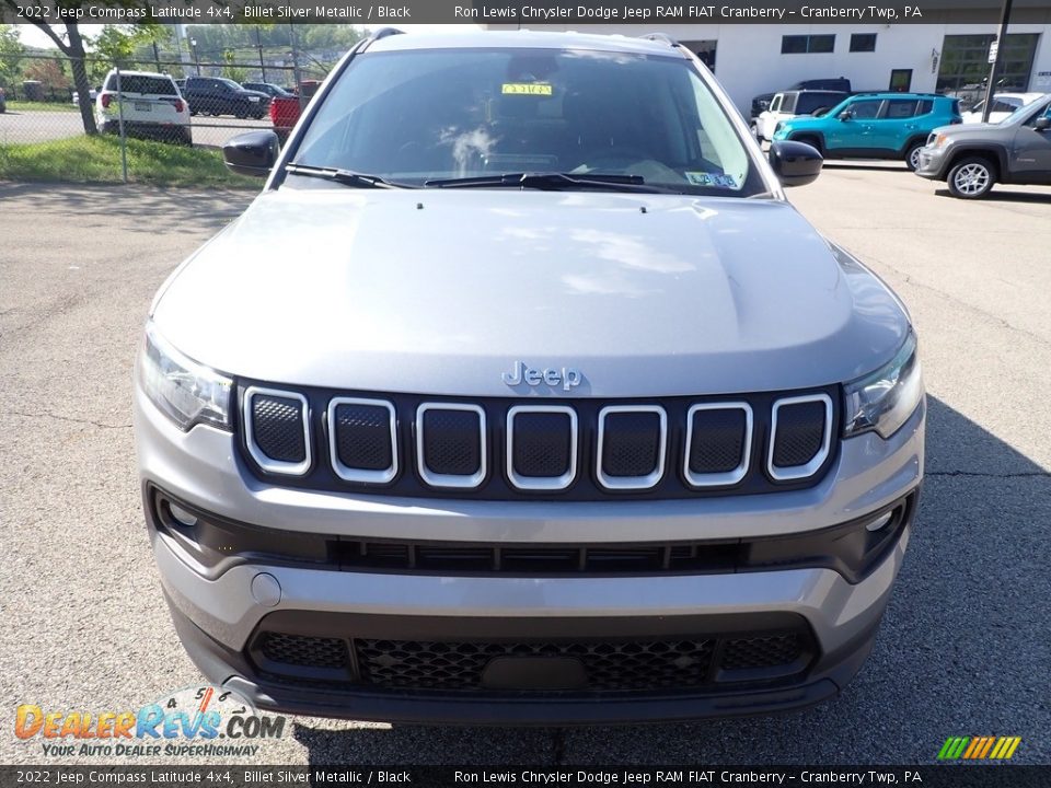 2022 Jeep Compass Latitude 4x4 Billet Silver Metallic / Black Photo #8