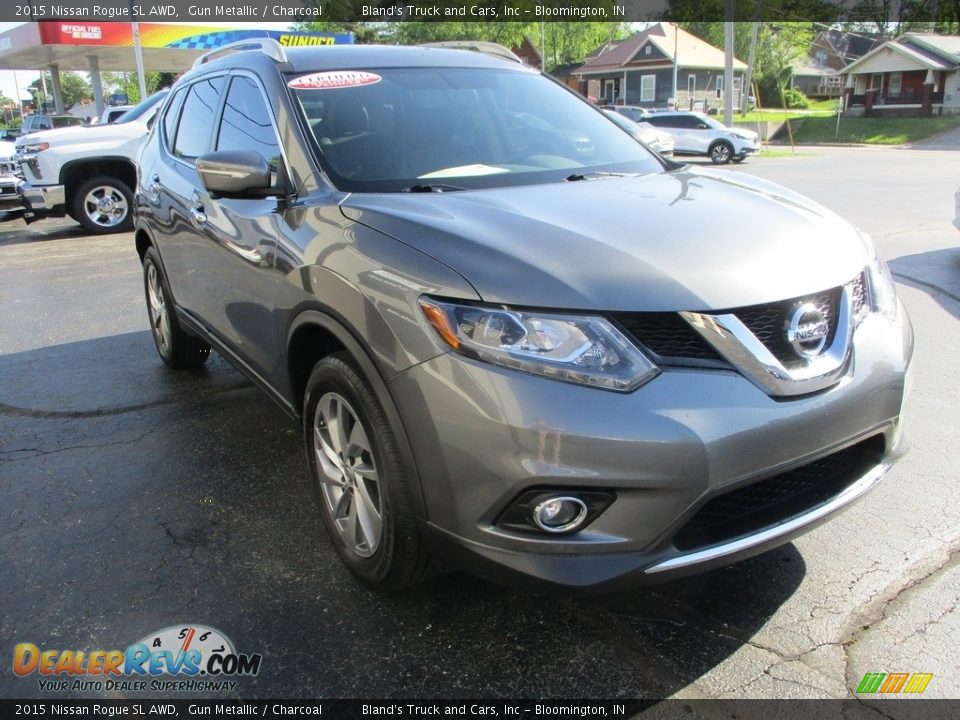 2015 Nissan Rogue SL AWD Gun Metallic / Charcoal Photo #7