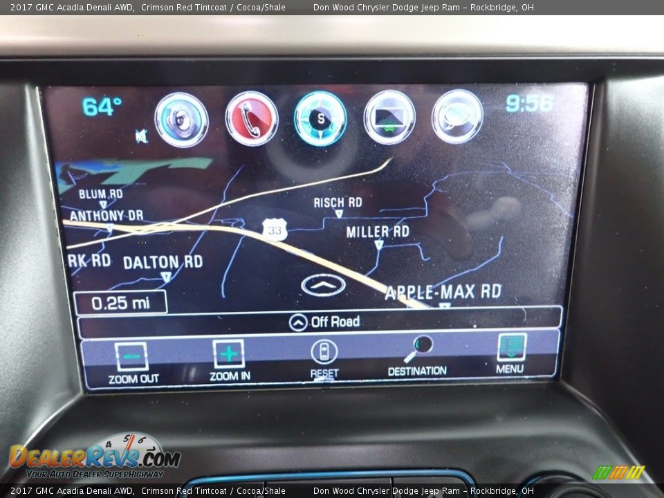 2017 GMC Acadia Denali AWD Crimson Red Tintcoat / Cocoa/Shale Photo #2
