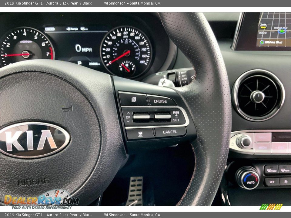 2019 Kia Stinger GT1 Steering Wheel Photo #22