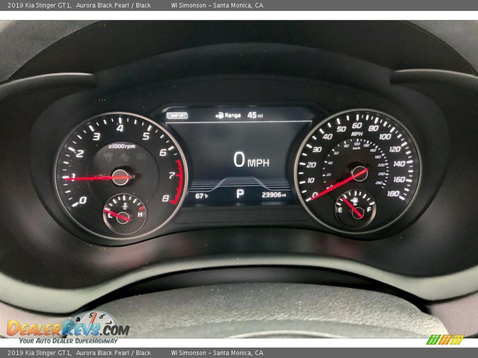 2019 Kia Stinger GT1 Gauges Photo #23