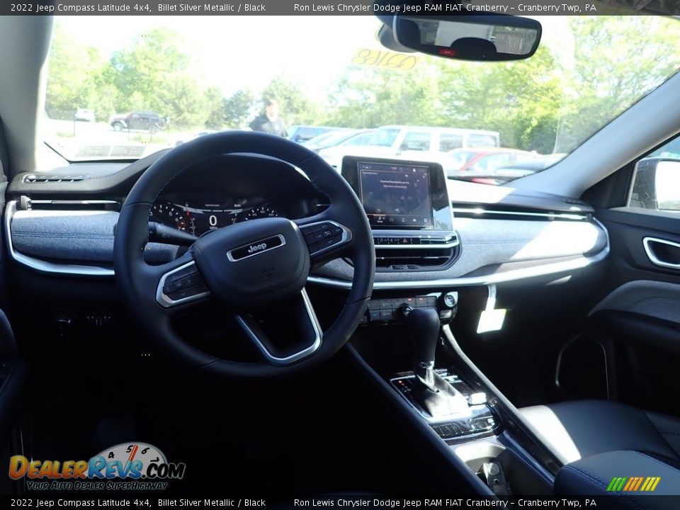 2022 Jeep Compass Latitude 4x4 Billet Silver Metallic / Black Photo #14