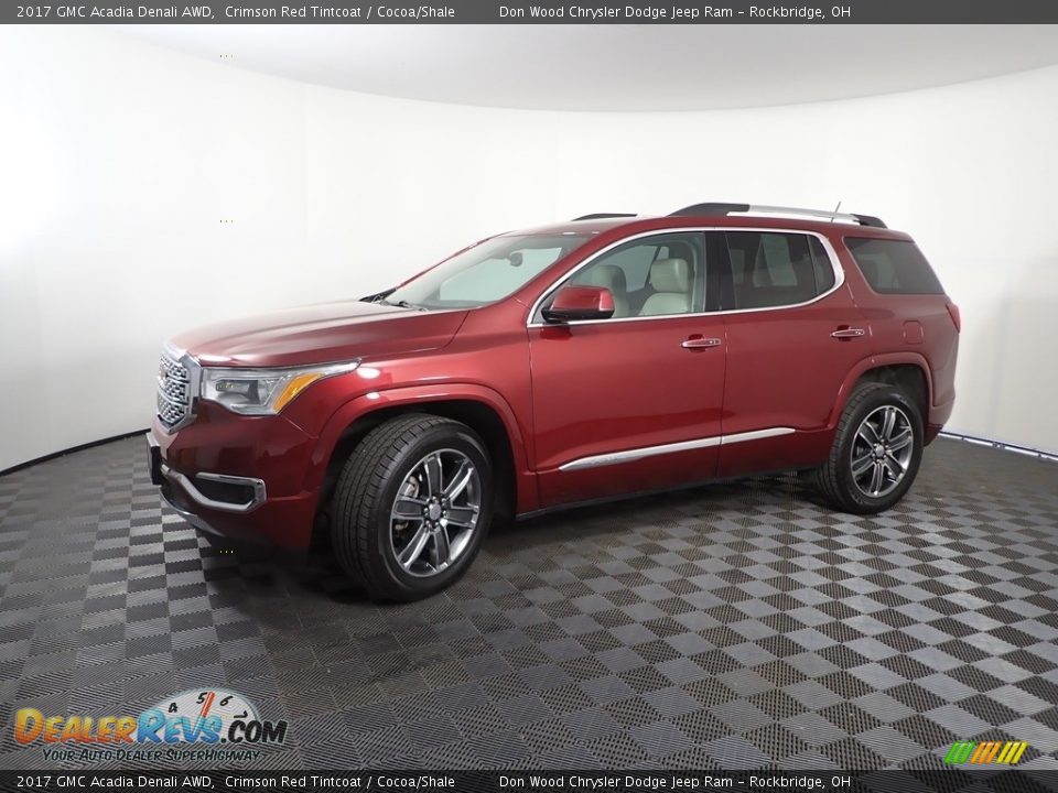 2017 GMC Acadia Denali AWD Crimson Red Tintcoat / Cocoa/Shale Photo #9