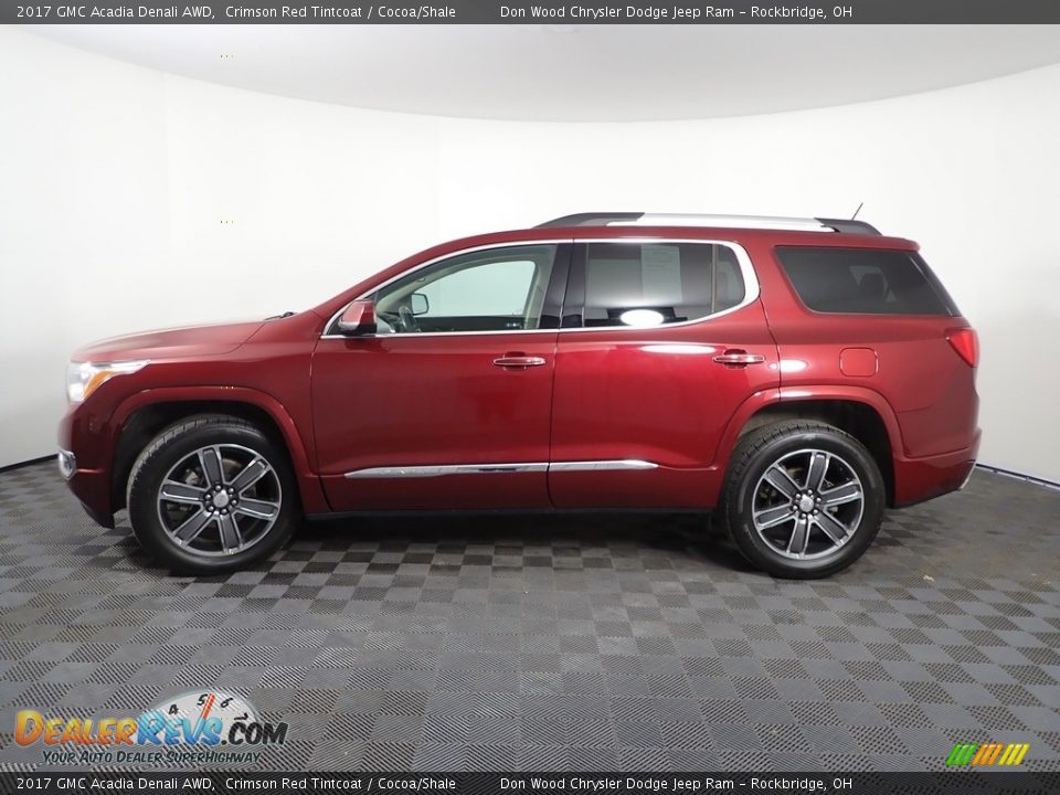 2017 GMC Acadia Denali AWD Crimson Red Tintcoat / Cocoa/Shale Photo #10