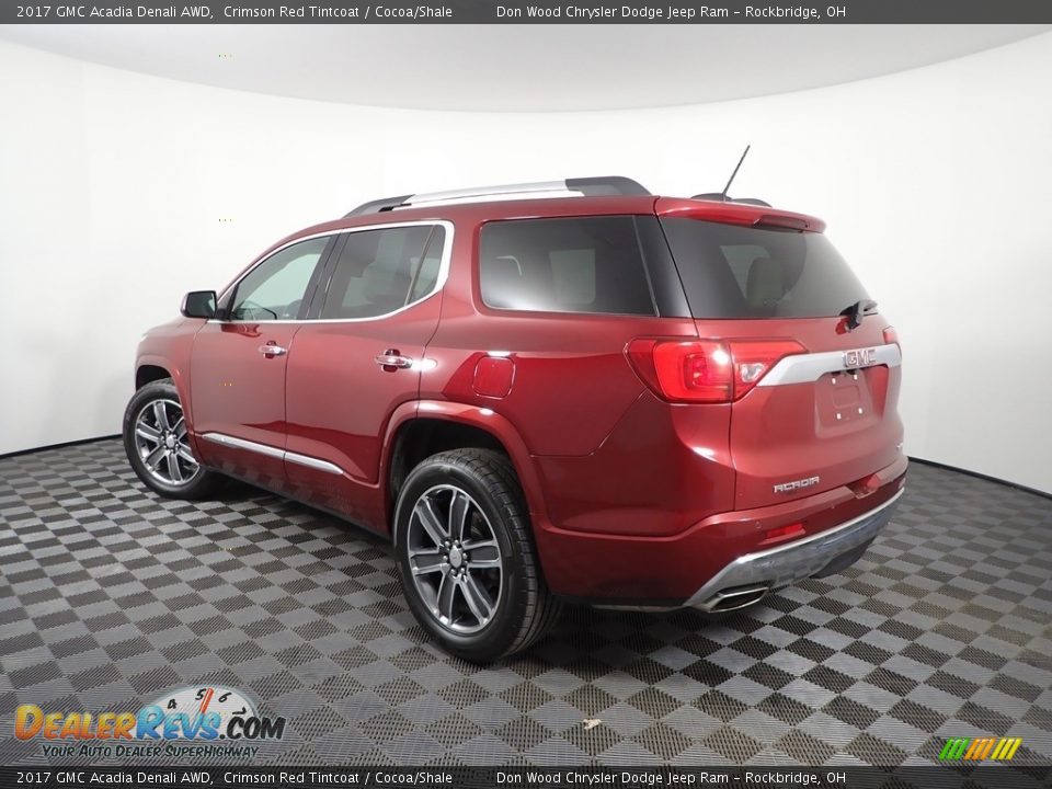 2017 GMC Acadia Denali AWD Crimson Red Tintcoat / Cocoa/Shale Photo #11