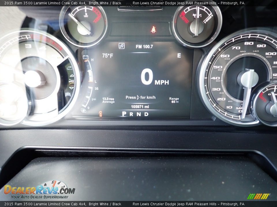 2015 Ram 3500 Laramie Limited Crew Cab 4x4 Gauges Photo #20