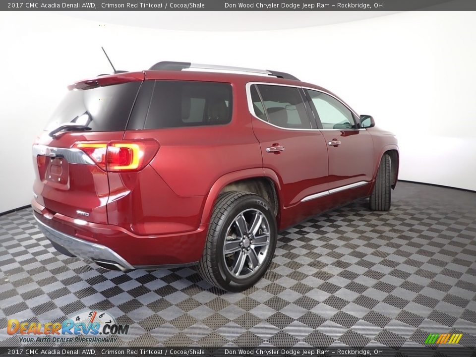 2017 GMC Acadia Denali AWD Crimson Red Tintcoat / Cocoa/Shale Photo #14