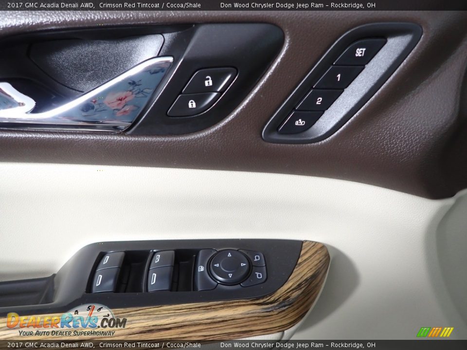 2017 GMC Acadia Denali AWD Crimson Red Tintcoat / Cocoa/Shale Photo #16