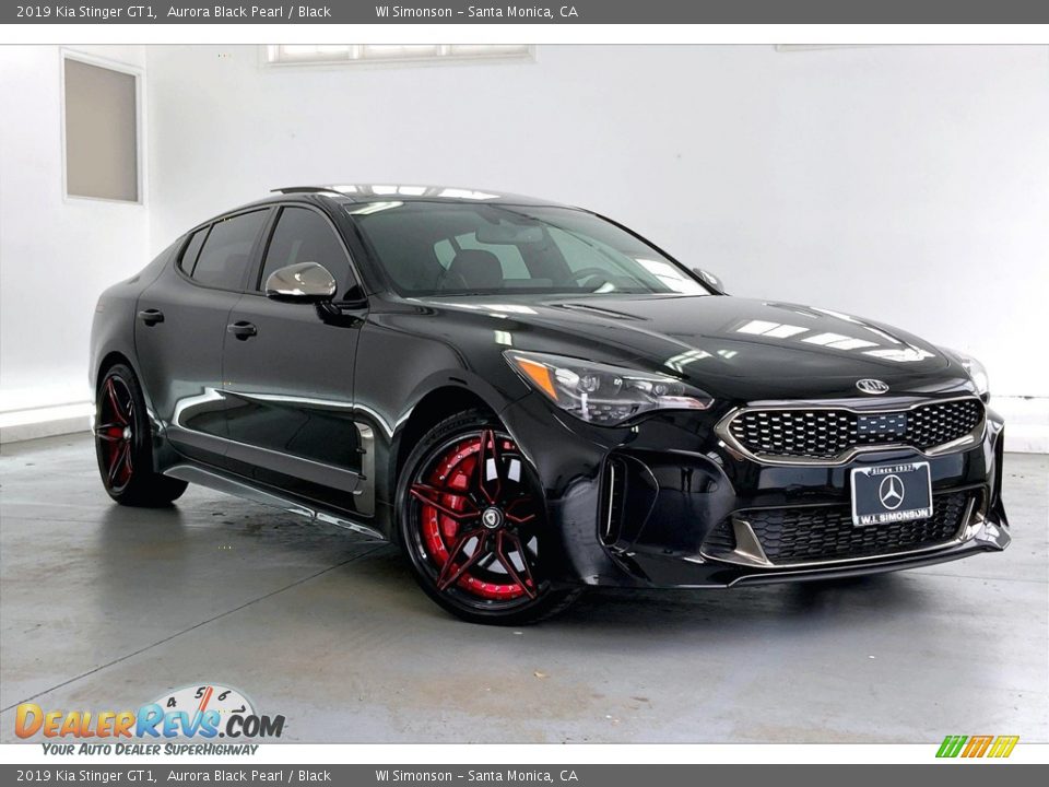 2019 Kia Stinger GT1 Aurora Black Pearl / Black Photo #34