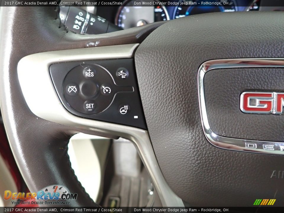 2017 GMC Acadia Denali AWD Crimson Red Tintcoat / Cocoa/Shale Photo #20