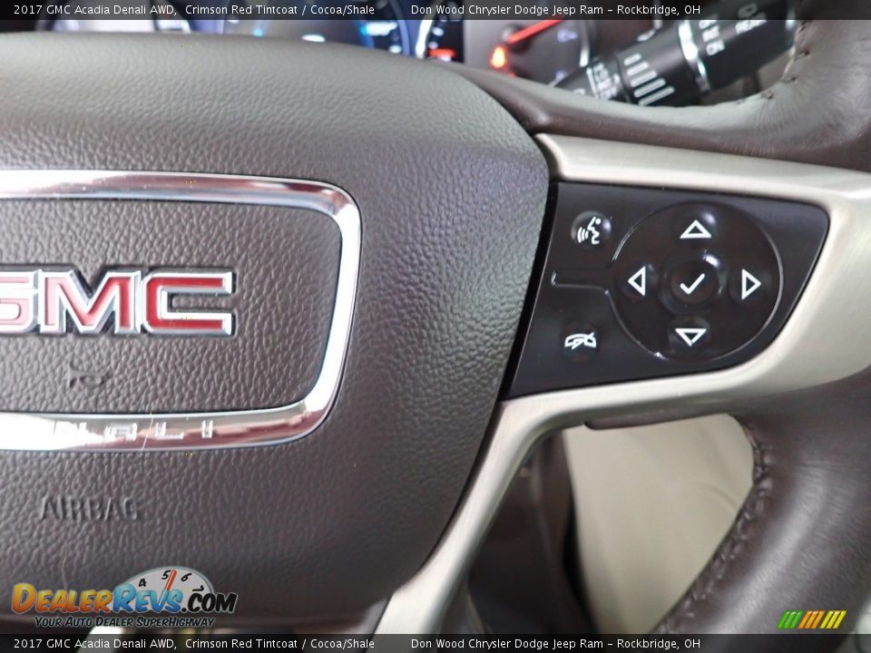 2017 GMC Acadia Denali AWD Crimson Red Tintcoat / Cocoa/Shale Photo #21