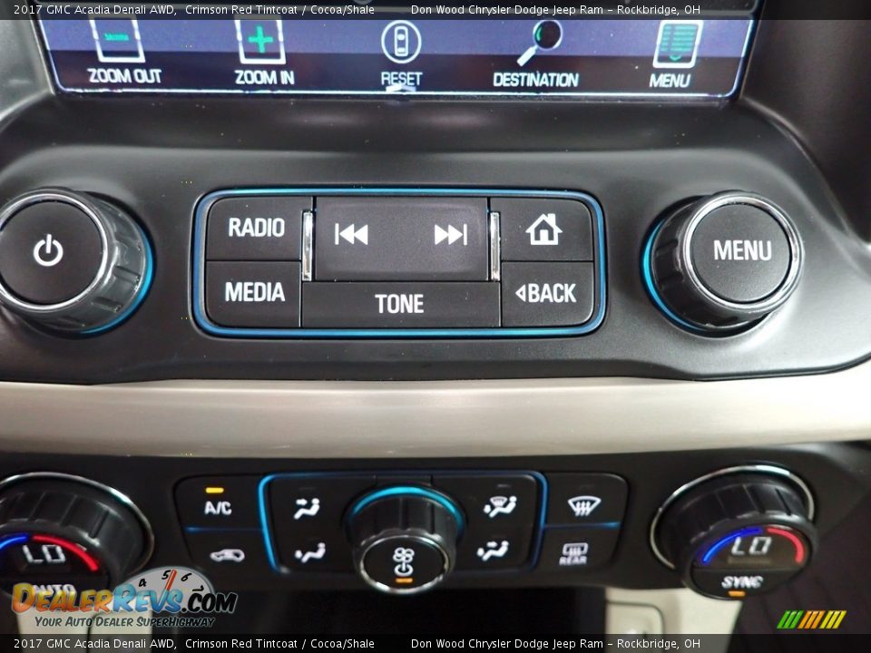 2017 GMC Acadia Denali AWD Crimson Red Tintcoat / Cocoa/Shale Photo #23