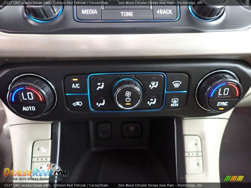2017 GMC Acadia Denali AWD Crimson Red Tintcoat / Cocoa/Shale Photo #24