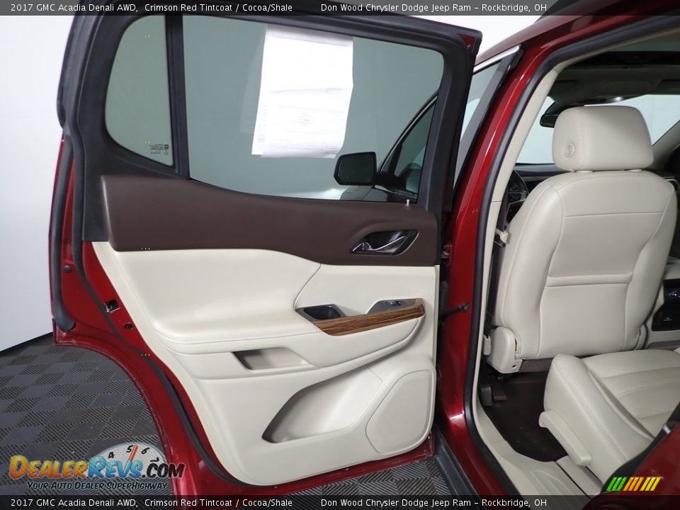 2017 GMC Acadia Denali AWD Crimson Red Tintcoat / Cocoa/Shale Photo #27