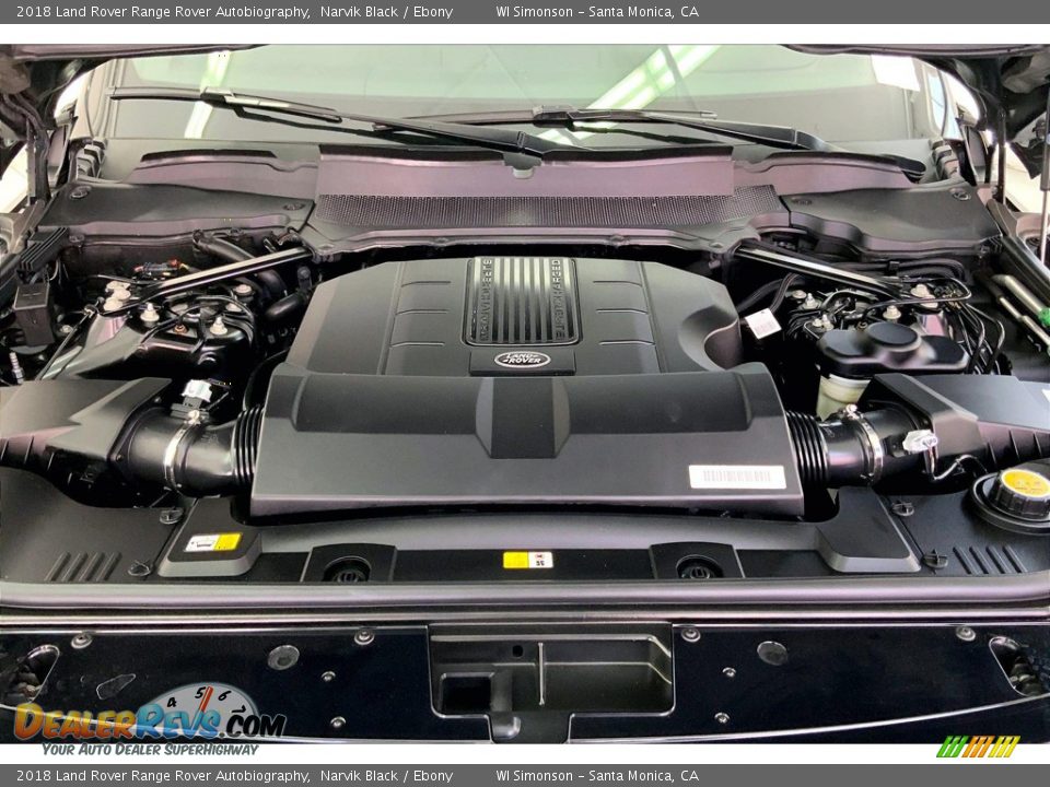 2018 Land Rover Range Rover Autobiography 5.0 Liter Supercharged DOHC 32-Valve VVT V8 Engine Photo #9
