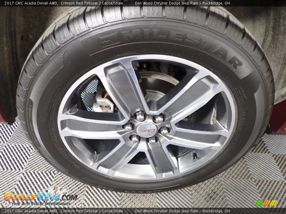 2017 GMC Acadia Denali AWD Crimson Red Tintcoat / Cocoa/Shale Photo #36