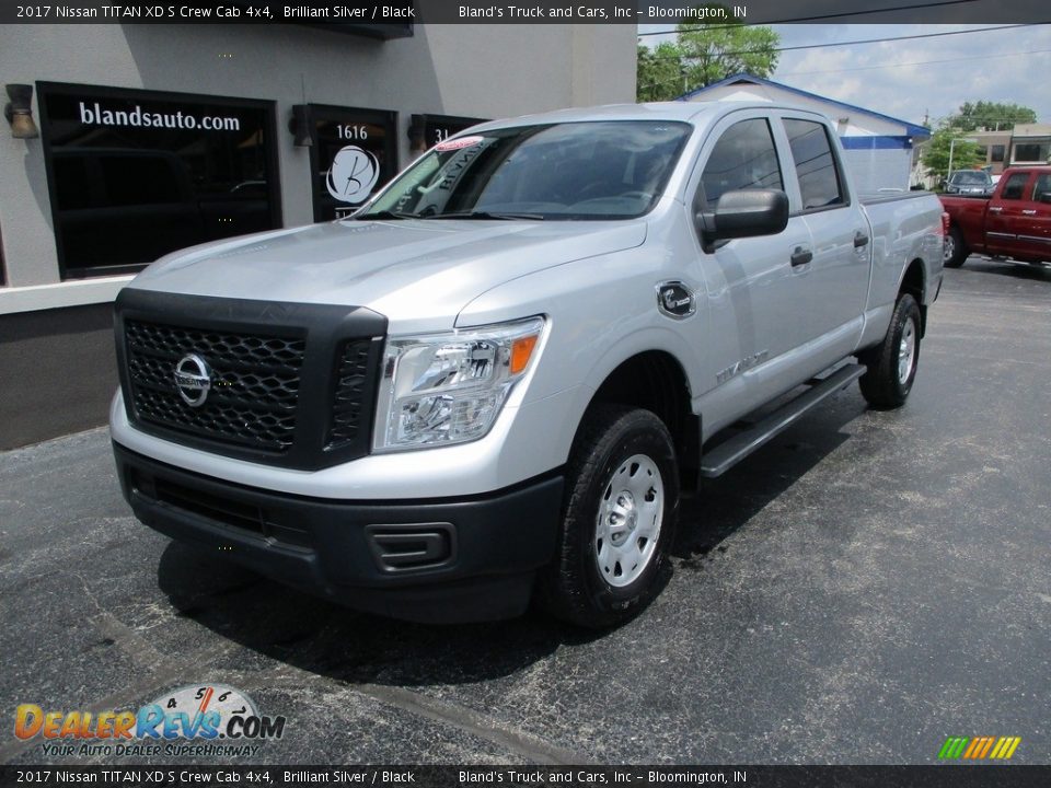 2017 Nissan TITAN XD S Crew Cab 4x4 Brilliant Silver / Black Photo #2