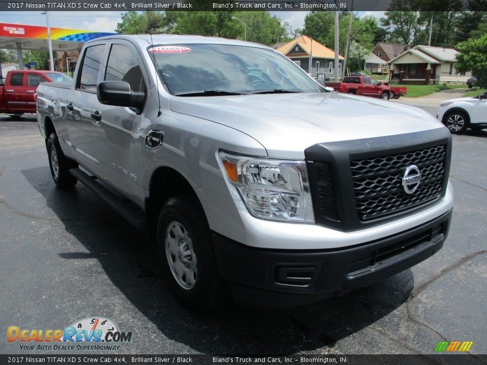 2017 Nissan TITAN XD S Crew Cab 4x4 Brilliant Silver / Black Photo #5