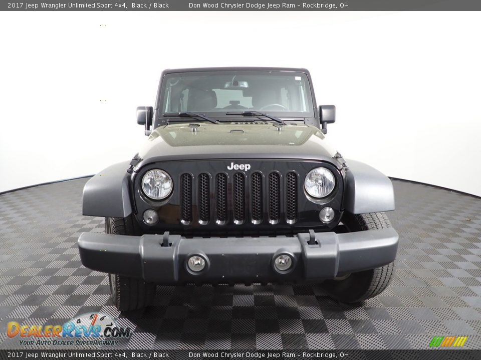 2017 Jeep Wrangler Unlimited Sport 4x4 Black / Black Photo #3