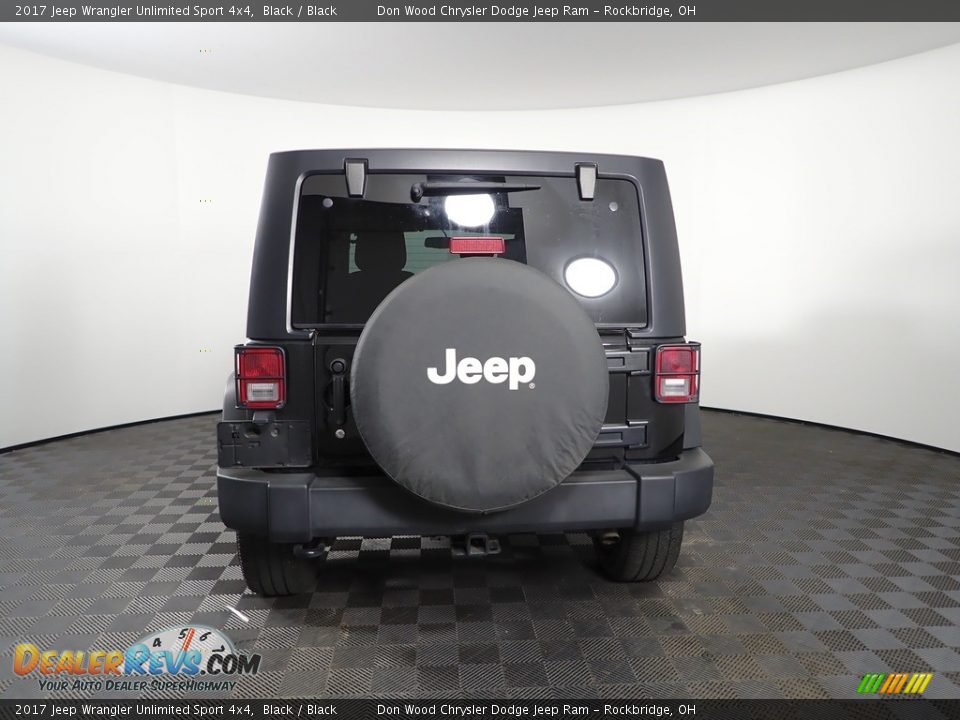 2017 Jeep Wrangler Unlimited Sport 4x4 Black / Black Photo #7