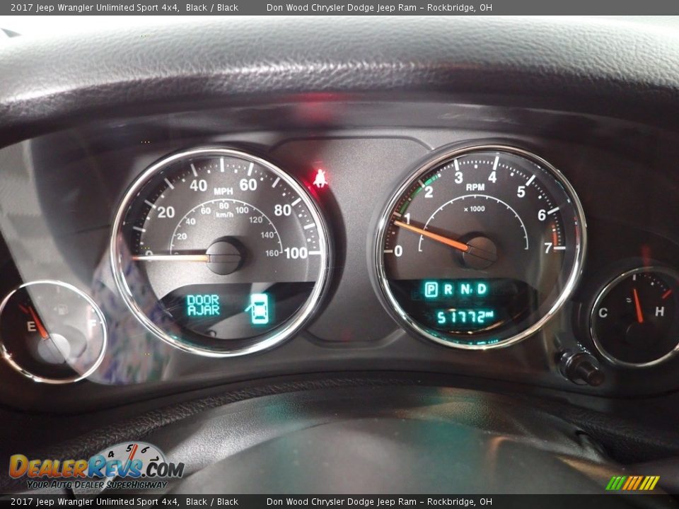 2017 Jeep Wrangler Unlimited Sport 4x4 Black / Black Photo #17