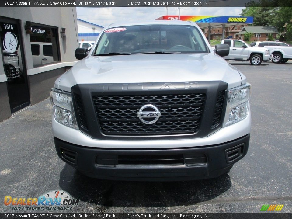 2017 Nissan TITAN XD S Crew Cab 4x4 Brilliant Silver / Black Photo #22