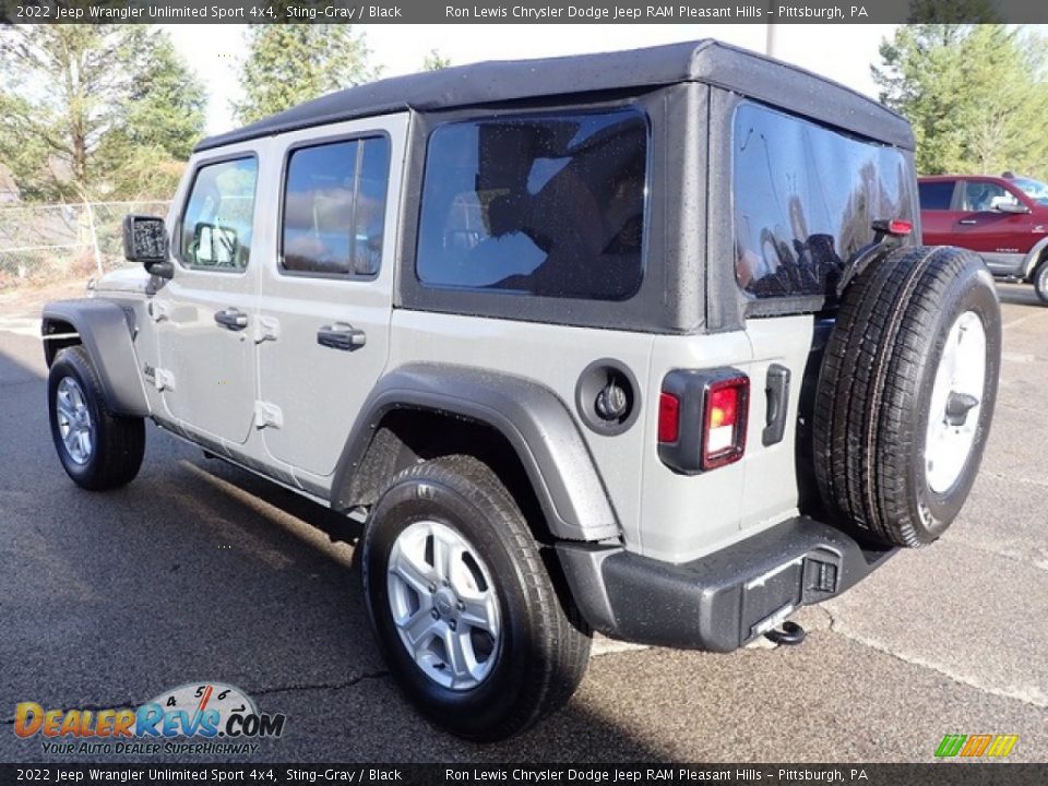 2022 Jeep Wrangler Unlimited Sport 4x4 Sting-Gray / Black Photo #3