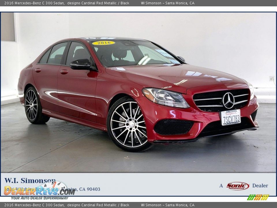 2016 Mercedes-Benz C 300 Sedan designo Cardinal Red Metallic / Black Photo #1