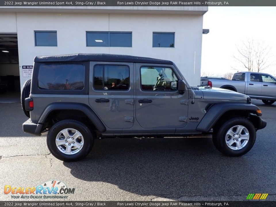 2022 Jeep Wrangler Unlimited Sport 4x4 Sting-Gray / Black Photo #6