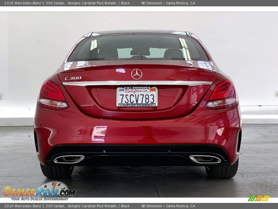 2016 Mercedes-Benz C 300 Sedan designo Cardinal Red Metallic / Black Photo #3