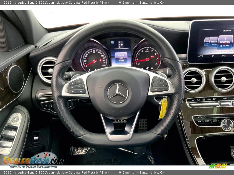 2016 Mercedes-Benz C 300 Sedan designo Cardinal Red Metallic / Black Photo #4