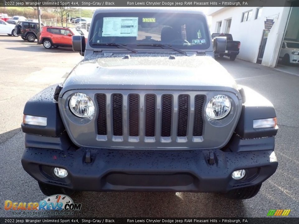 2022 Jeep Wrangler Unlimited Sport 4x4 Sting-Gray / Black Photo #8