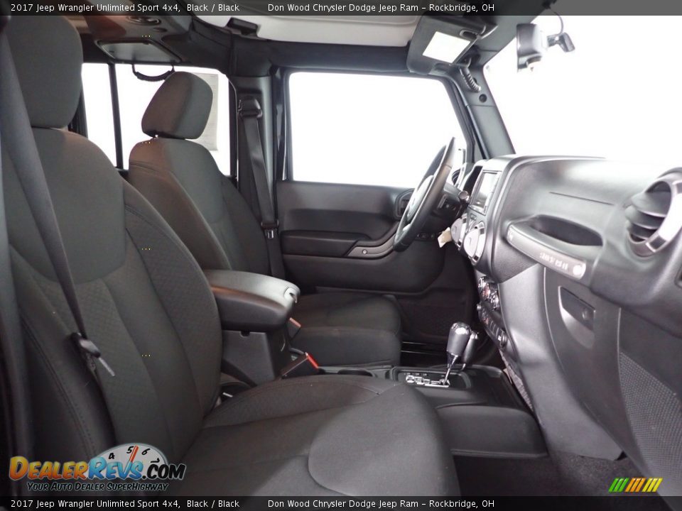 2017 Jeep Wrangler Unlimited Sport 4x4 Black / Black Photo #26