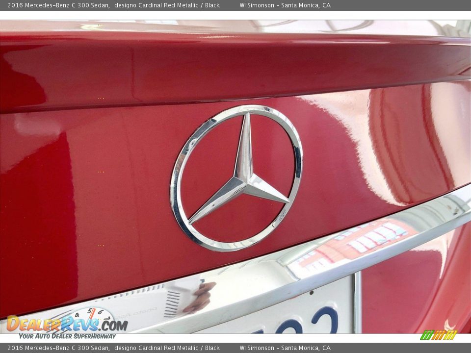 2016 Mercedes-Benz C 300 Sedan designo Cardinal Red Metallic / Black Photo #7