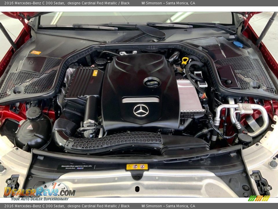 2016 Mercedes-Benz C 300 Sedan designo Cardinal Red Metallic / Black Photo #9