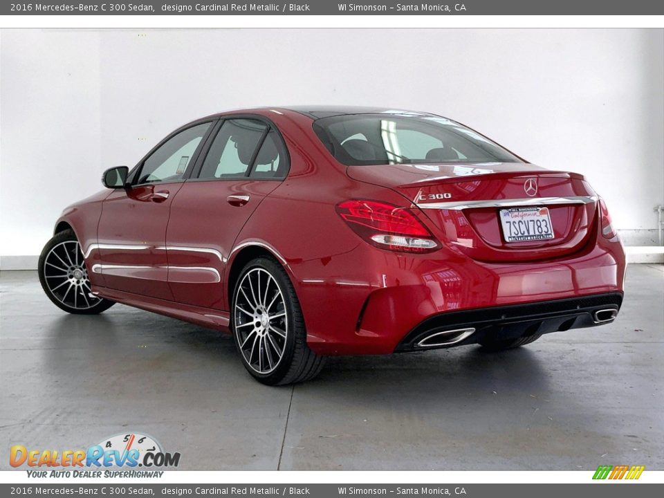 2016 Mercedes-Benz C 300 Sedan designo Cardinal Red Metallic / Black Photo #10