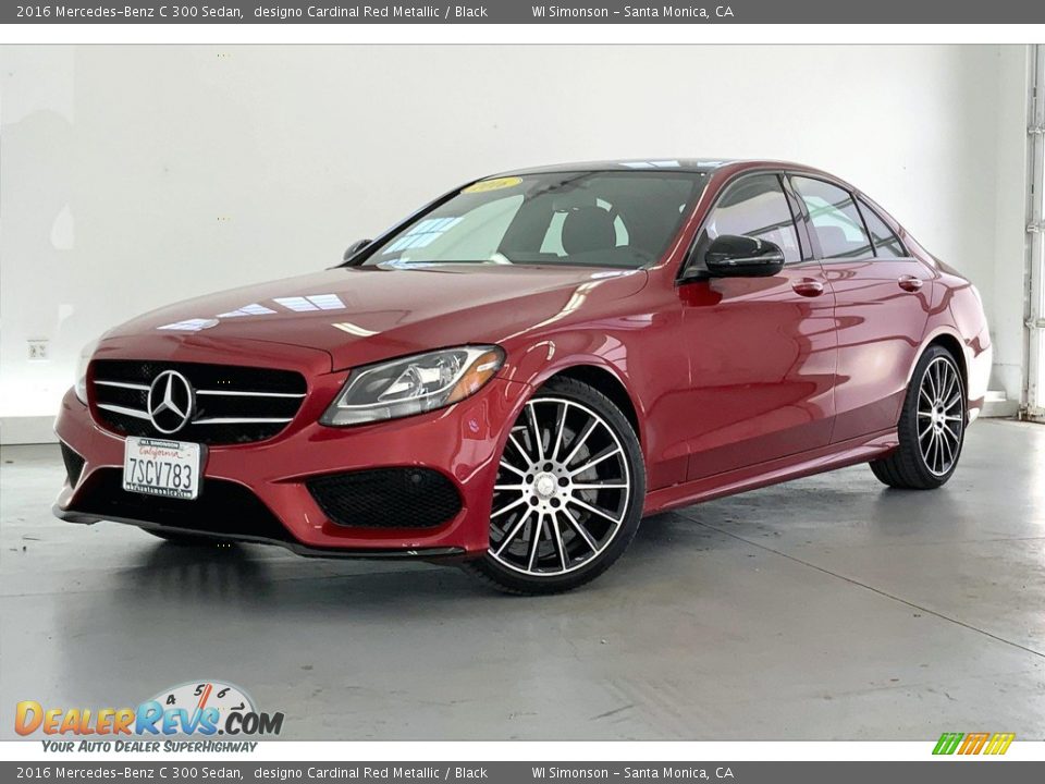 2016 Mercedes-Benz C 300 Sedan designo Cardinal Red Metallic / Black Photo #12