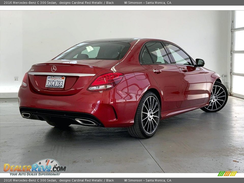 2016 Mercedes-Benz C 300 Sedan designo Cardinal Red Metallic / Black Photo #13