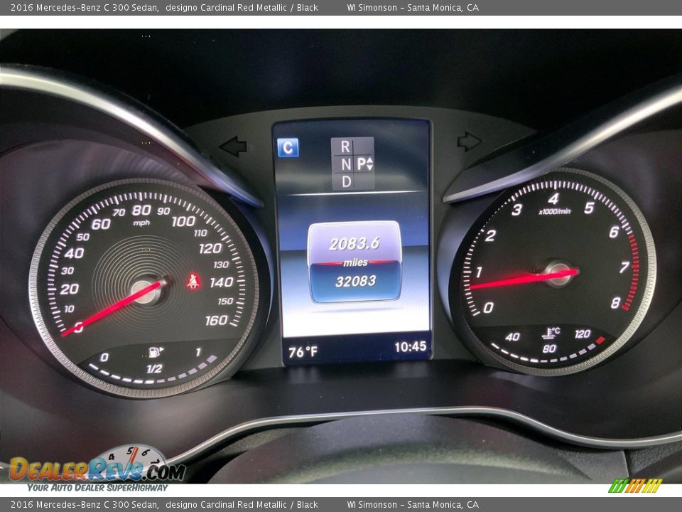 2016 Mercedes-Benz C 300 Sedan designo Cardinal Red Metallic / Black Photo #23