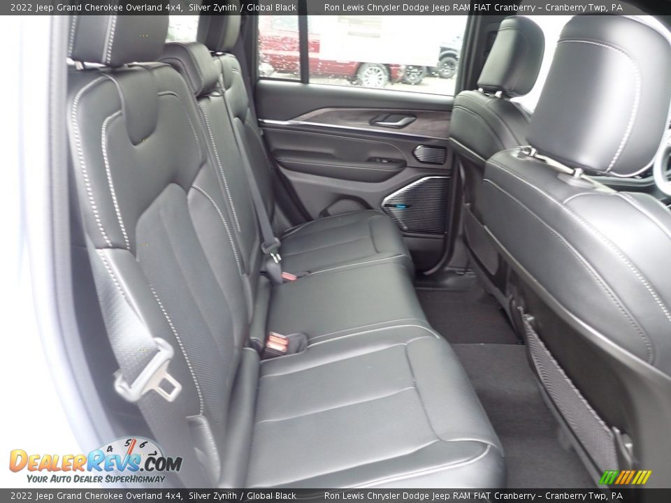 Rear Seat of 2022 Jeep Grand Cherokee Overland 4x4 Photo #11