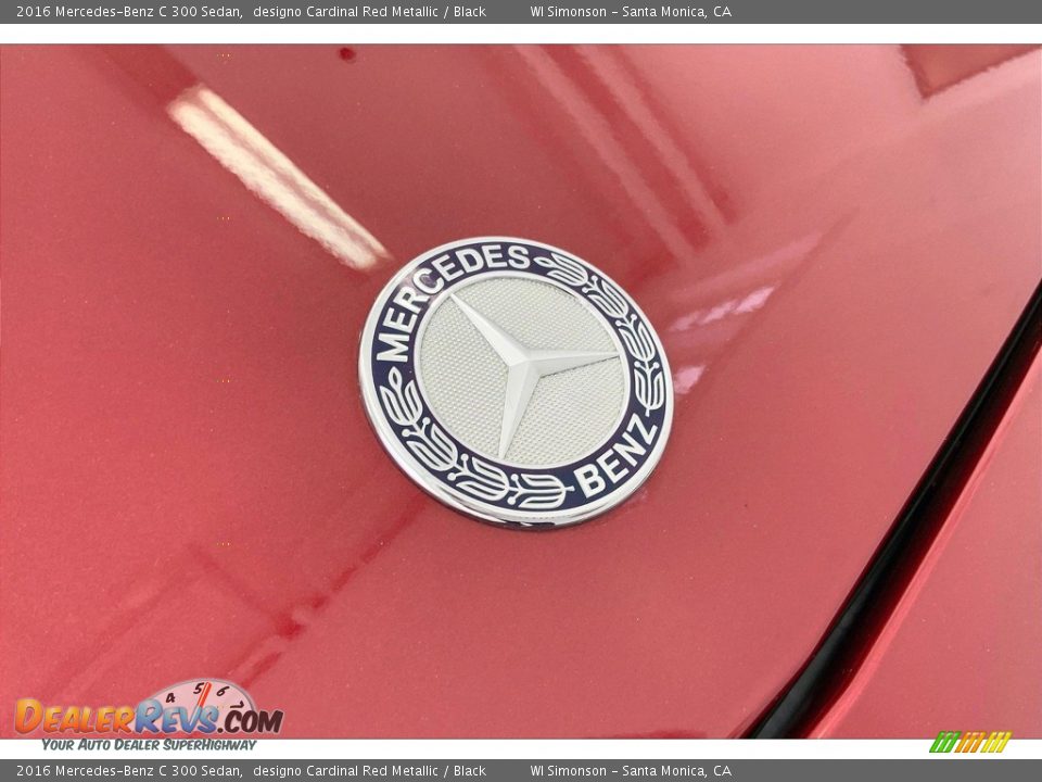 2016 Mercedes-Benz C 300 Sedan designo Cardinal Red Metallic / Black Photo #30
