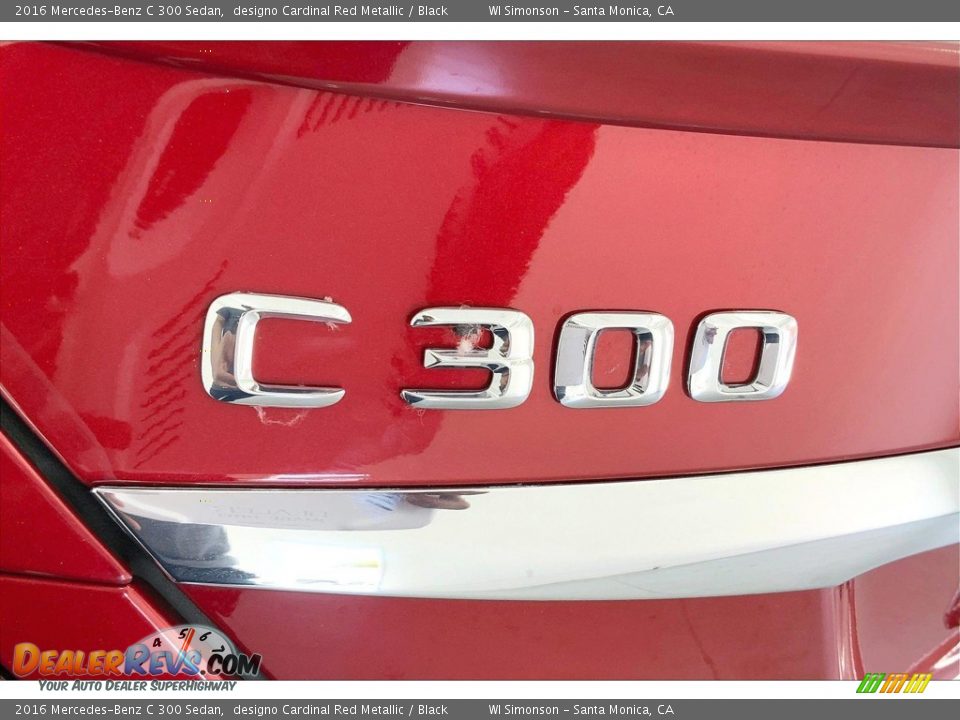 2016 Mercedes-Benz C 300 Sedan designo Cardinal Red Metallic / Black Photo #31