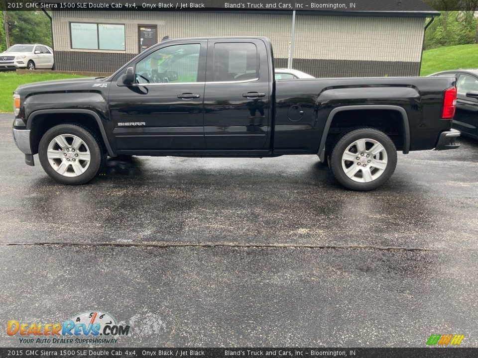 2015 GMC Sierra 1500 SLE Double Cab 4x4 Onyx Black / Jet Black Photo #1