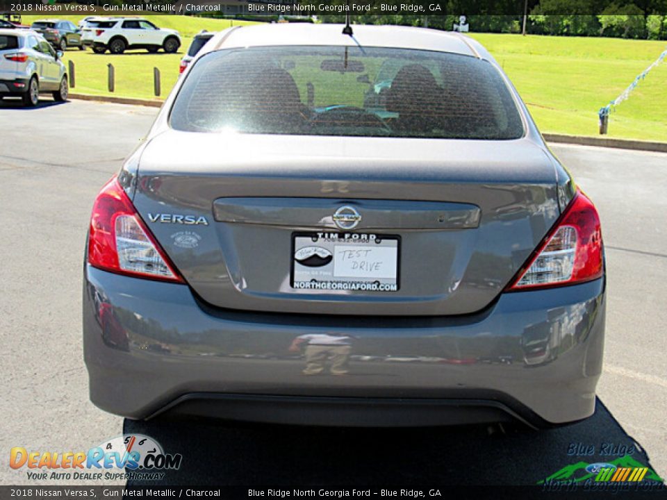 2018 Nissan Versa S Gun Metal Metallic / Charcoal Photo #4