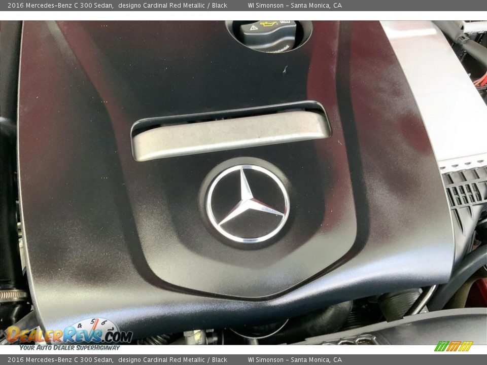 2016 Mercedes-Benz C 300 Sedan designo Cardinal Red Metallic / Black Photo #32