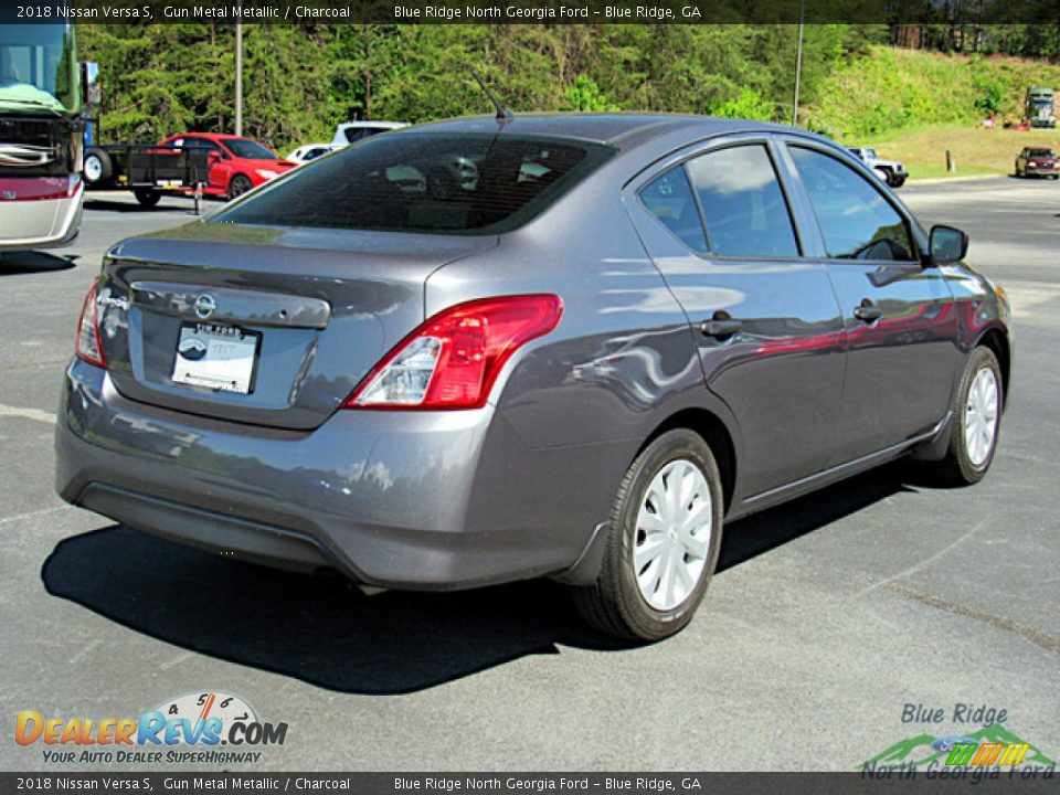 2018 Nissan Versa S Gun Metal Metallic / Charcoal Photo #5