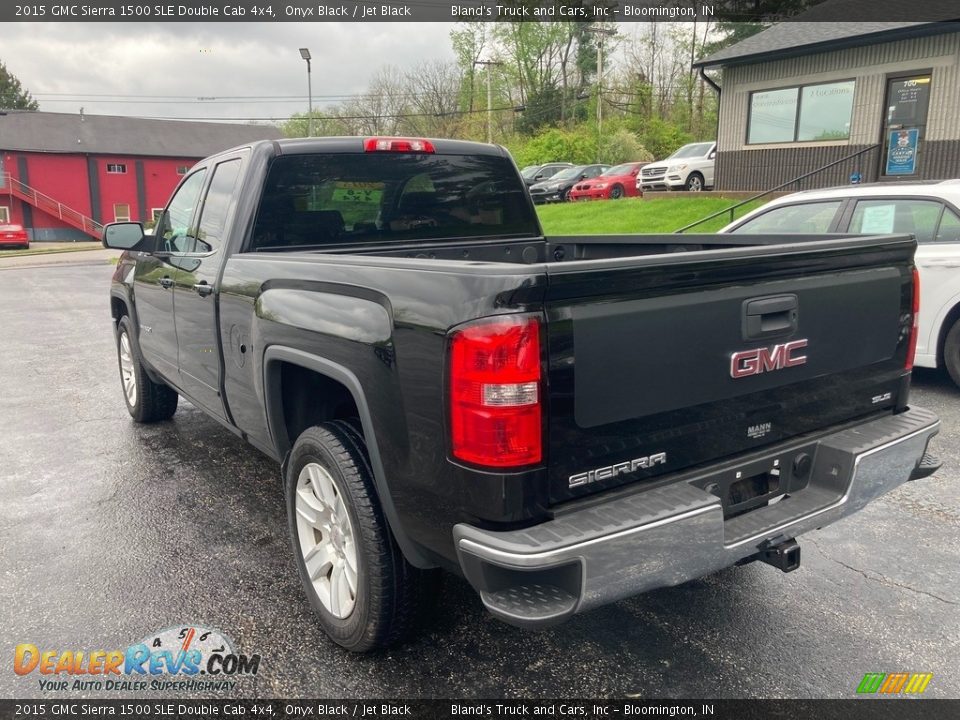 2015 GMC Sierra 1500 SLE Double Cab 4x4 Onyx Black / Jet Black Photo #3