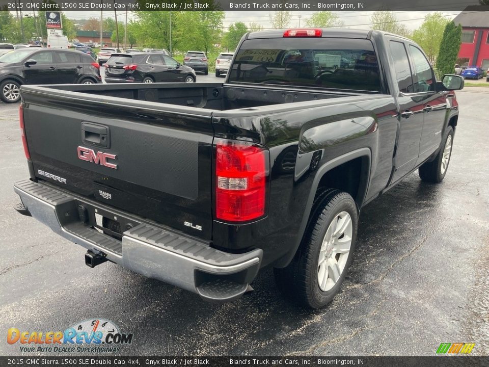 2015 GMC Sierra 1500 SLE Double Cab 4x4 Onyx Black / Jet Black Photo #4